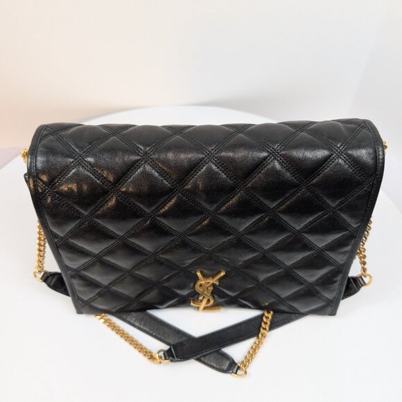 Saint Laurent YSL Black Quilted Leather Niki Shoulder Bag - Picture 2 of 16